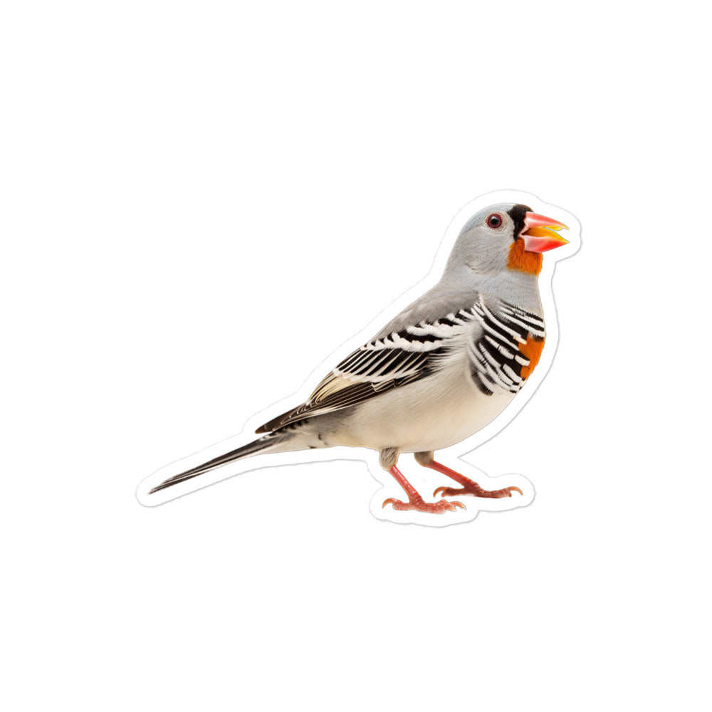 Zebra Finch Sticker - Stickerfy.ai