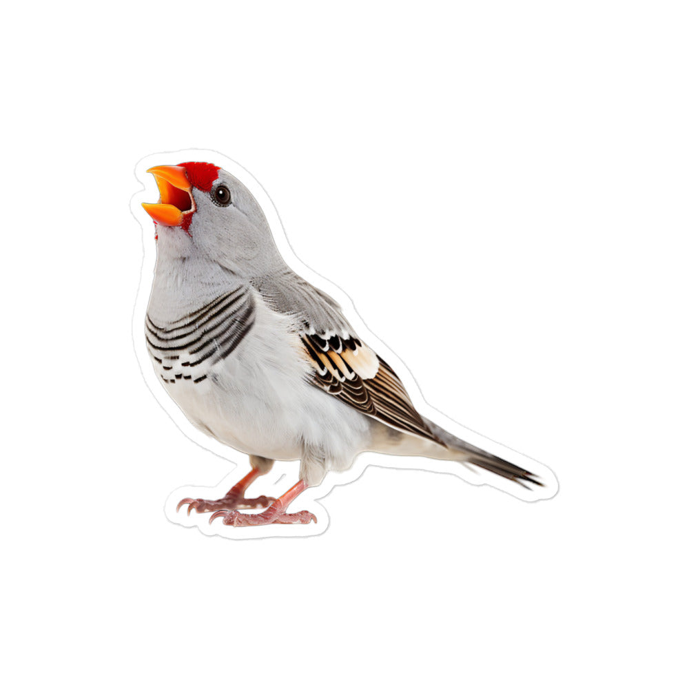 Zebra Finch Sticker - Stickerfy.ai