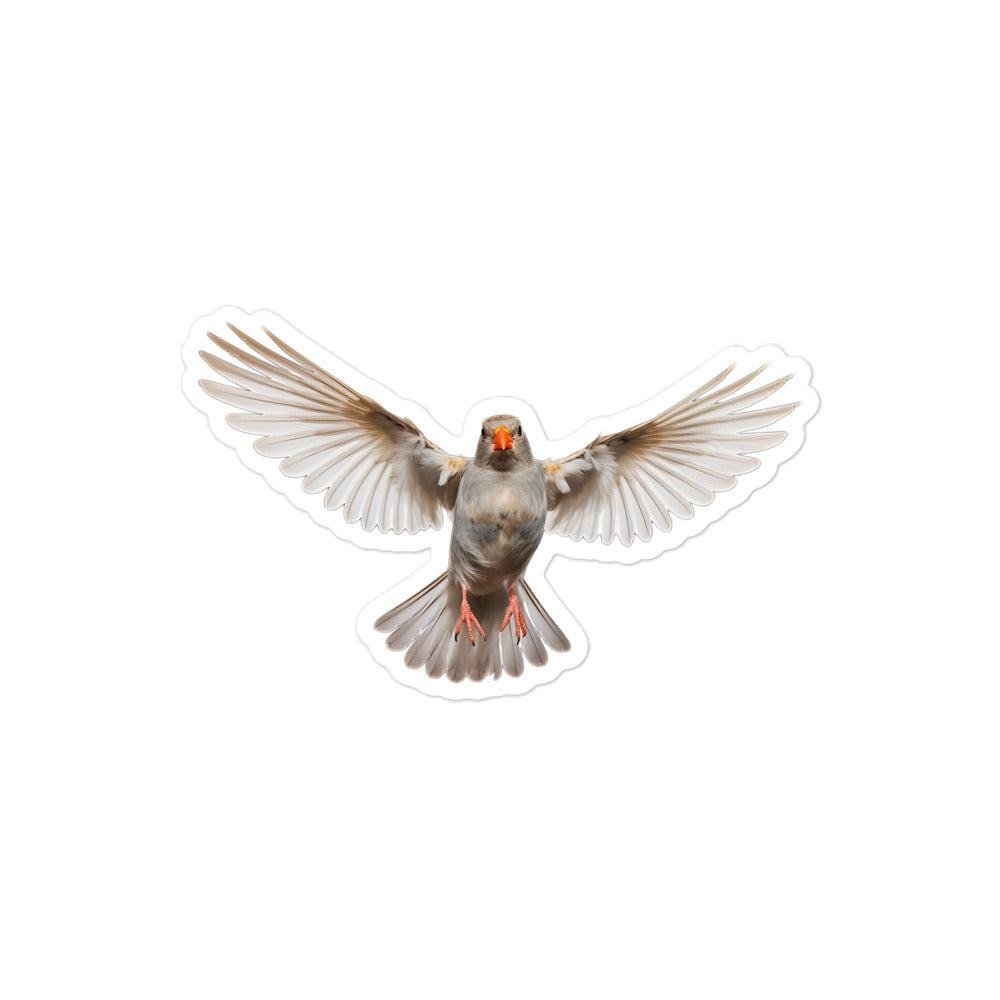 Zebra Finch Sticker - Stickerfy.ai