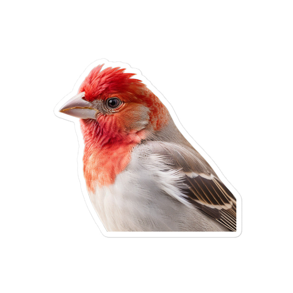 Red Headed Finch Sticker - Stickerfy.ai