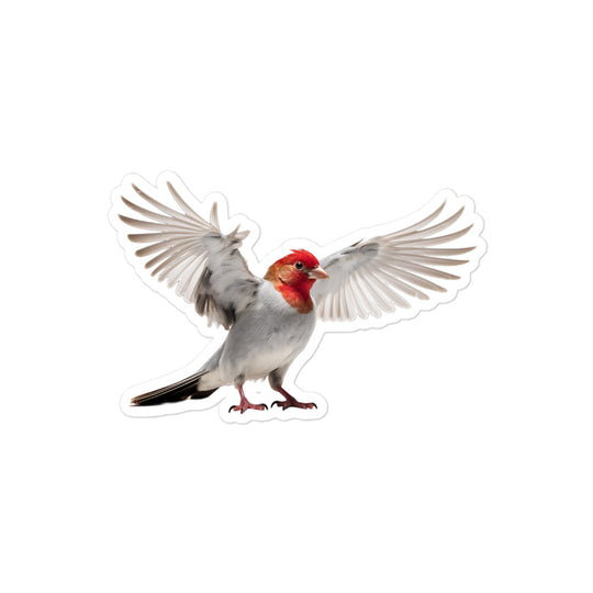 Red Headed Finch Sticker - Stickerfy.ai