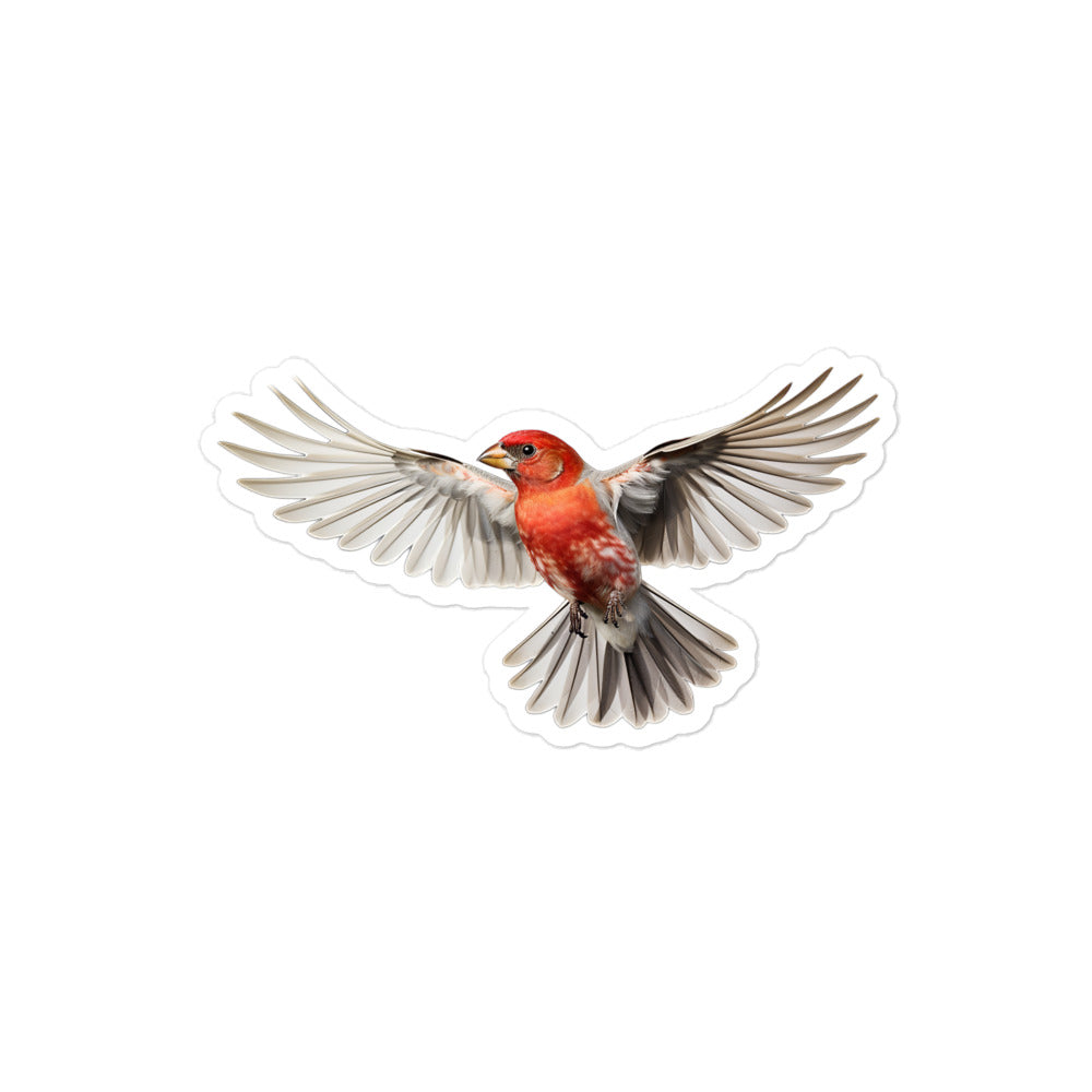 Red Headed Finch Sticker - Stickerfy.ai