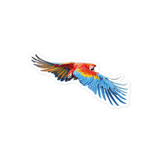 Scarlet Macaw Sticker - Stickerfy.ai