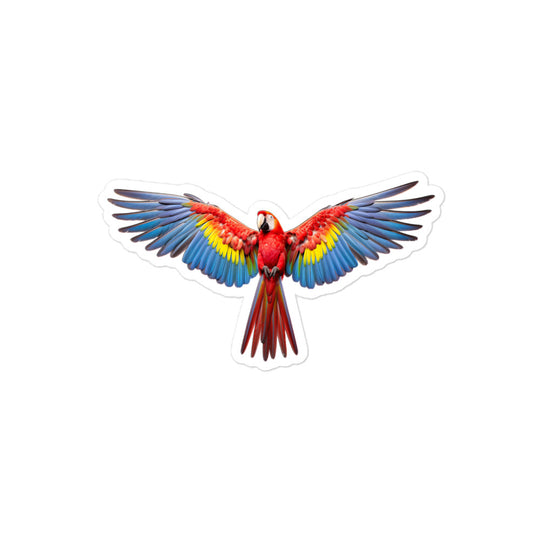 Scarlet Macaw Sticker - Stickerfy.ai