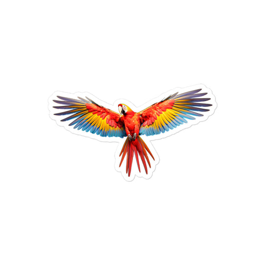 Scarlet Macaw Sticker - Stickerfy.ai