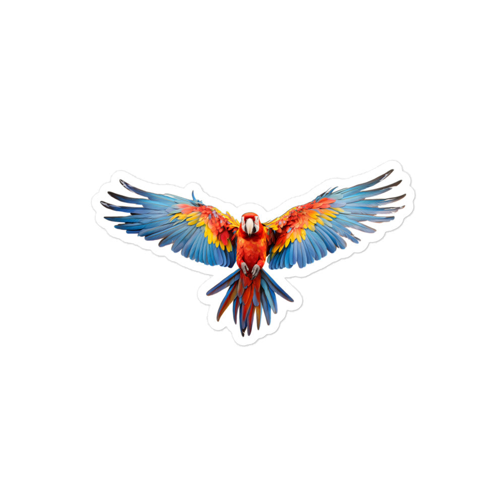 Scarlet Macaw Sticker - Stickerfy.ai