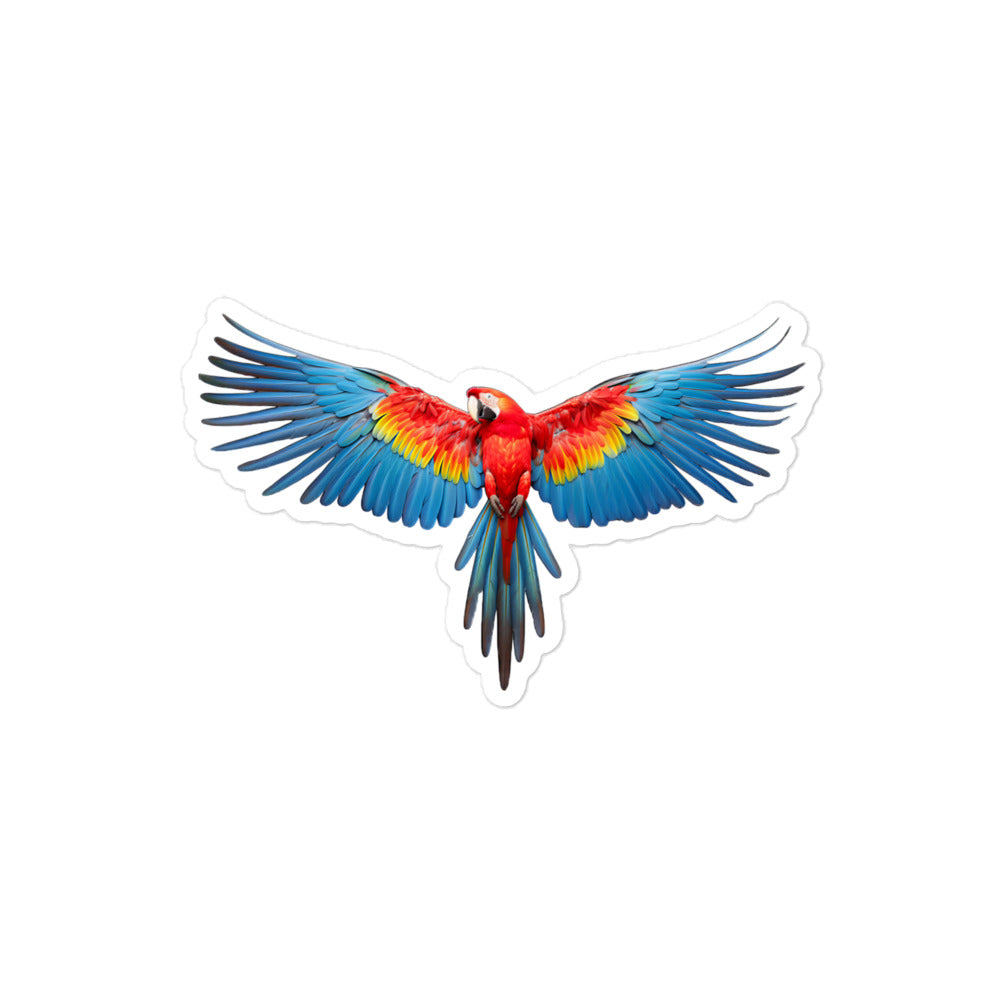 Scarlet Macaw Sticker - Stickerfy.ai