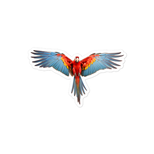 Scarlet Macaw Sticker - Stickerfy.ai