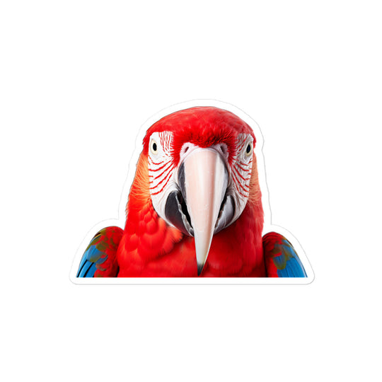 Scarlet Macaw Sticker - Stickerfy.ai