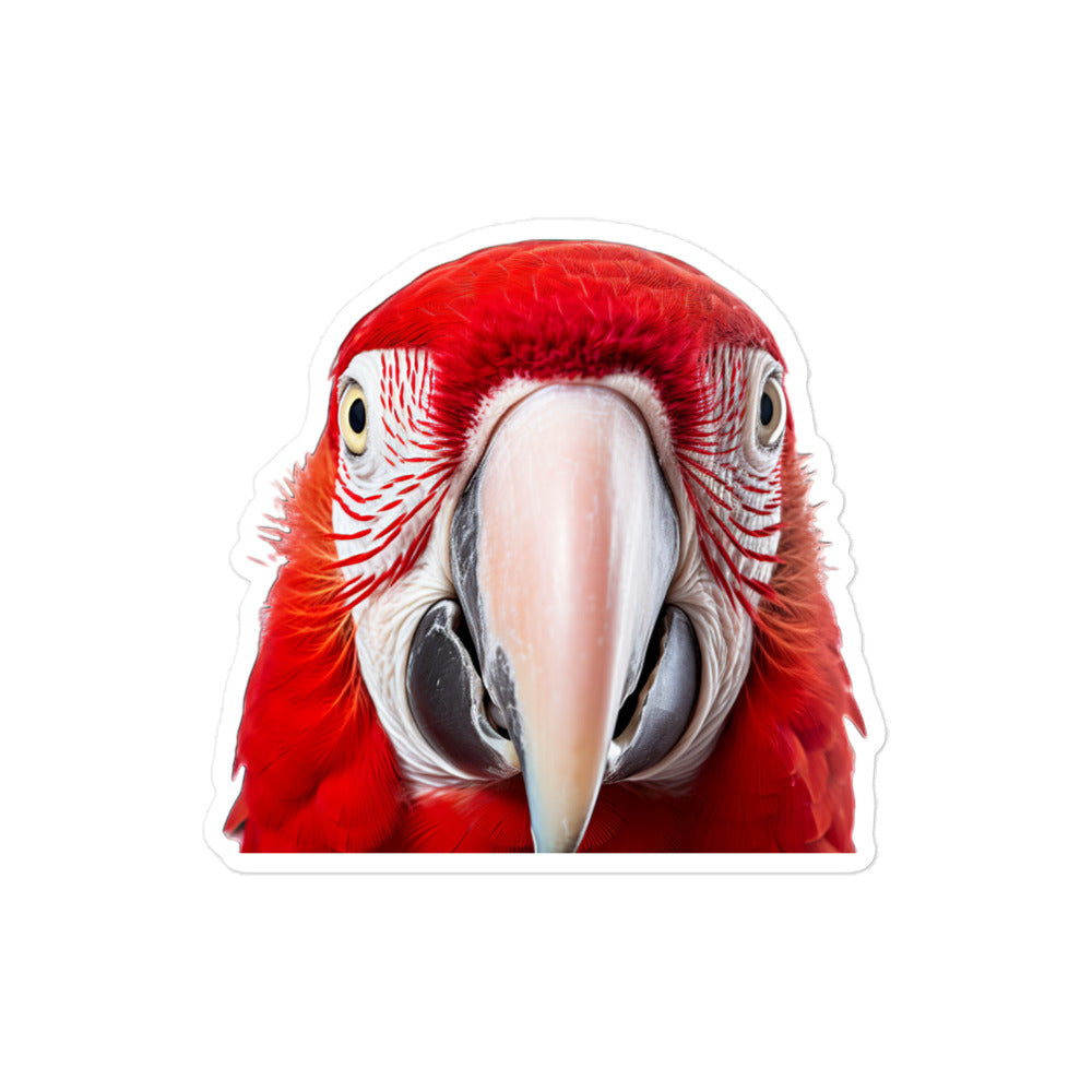 Scarlet Macaw Sticker - Stickerfy.ai