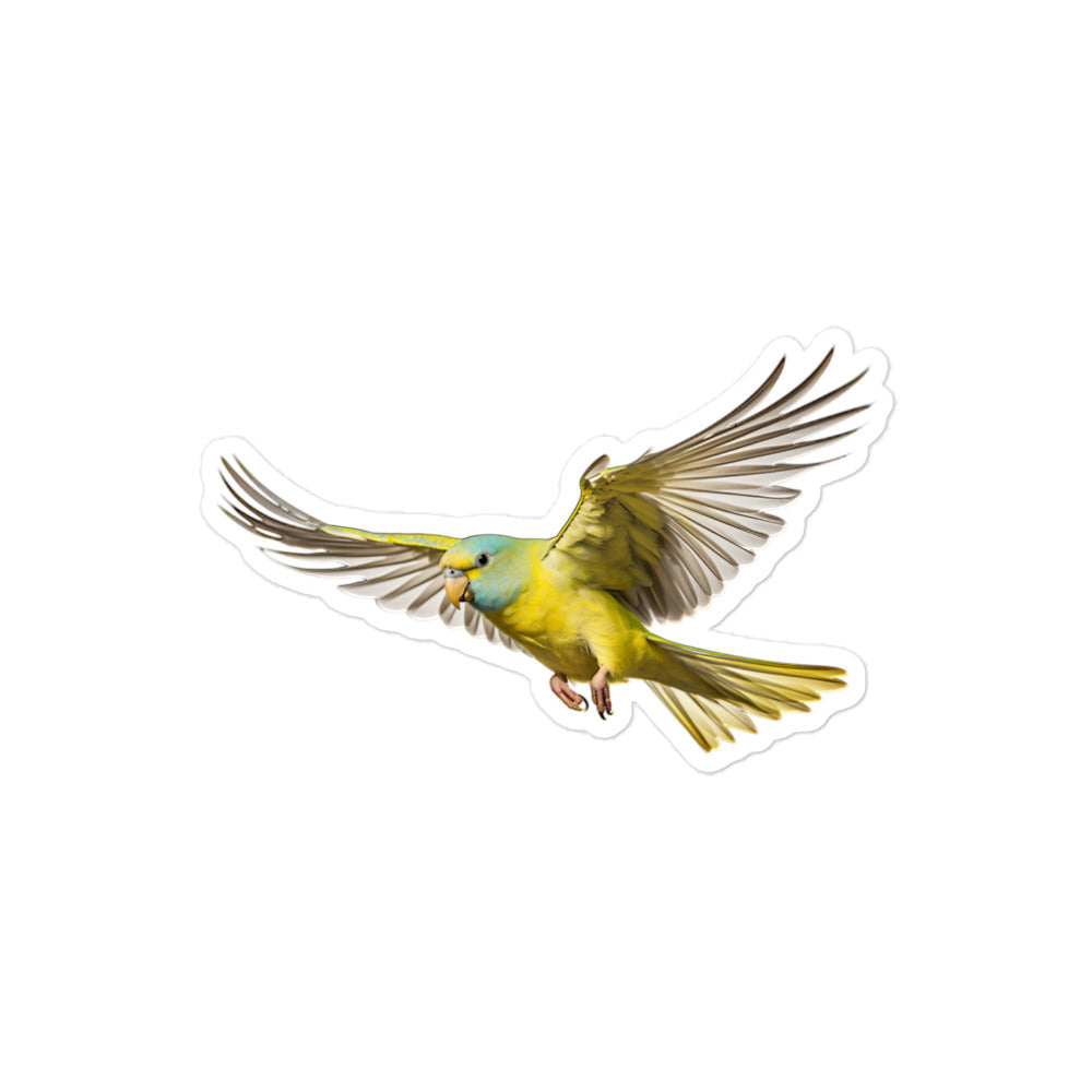 Canary Winged Parakeet Sticker - Stickerfy.ai