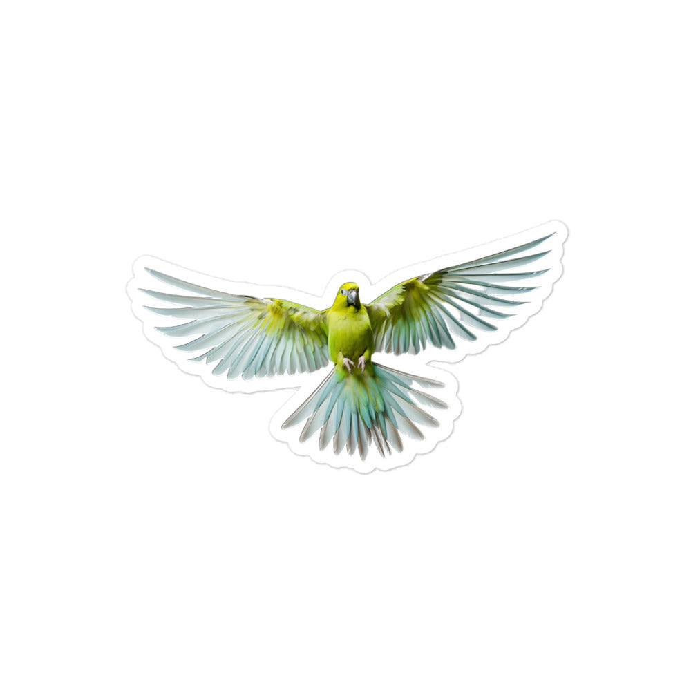 Canary Winged Parakeet Sticker - Stickerfy.ai