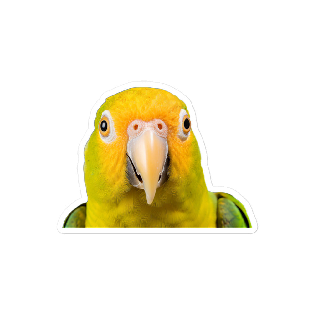 Canary Winged Parakeet Sticker - Stickerfy.ai