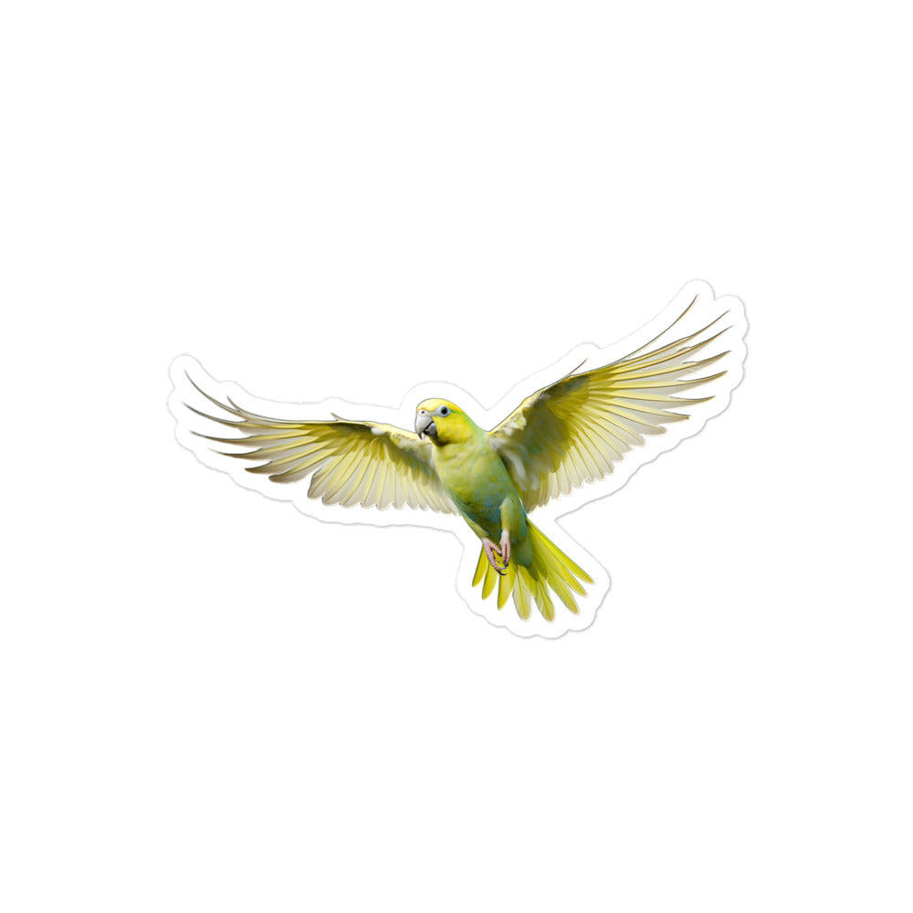 Canary Winged Parakeet Sticker - Stickerfy.ai