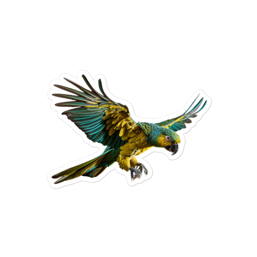 Blue Fronted Amazon Parrot Sticker - Stickerfy.ai