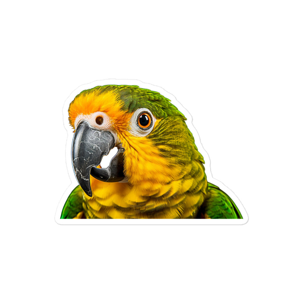 Blue Fronted Amazon Parrot Sticker - Stickerfy.ai