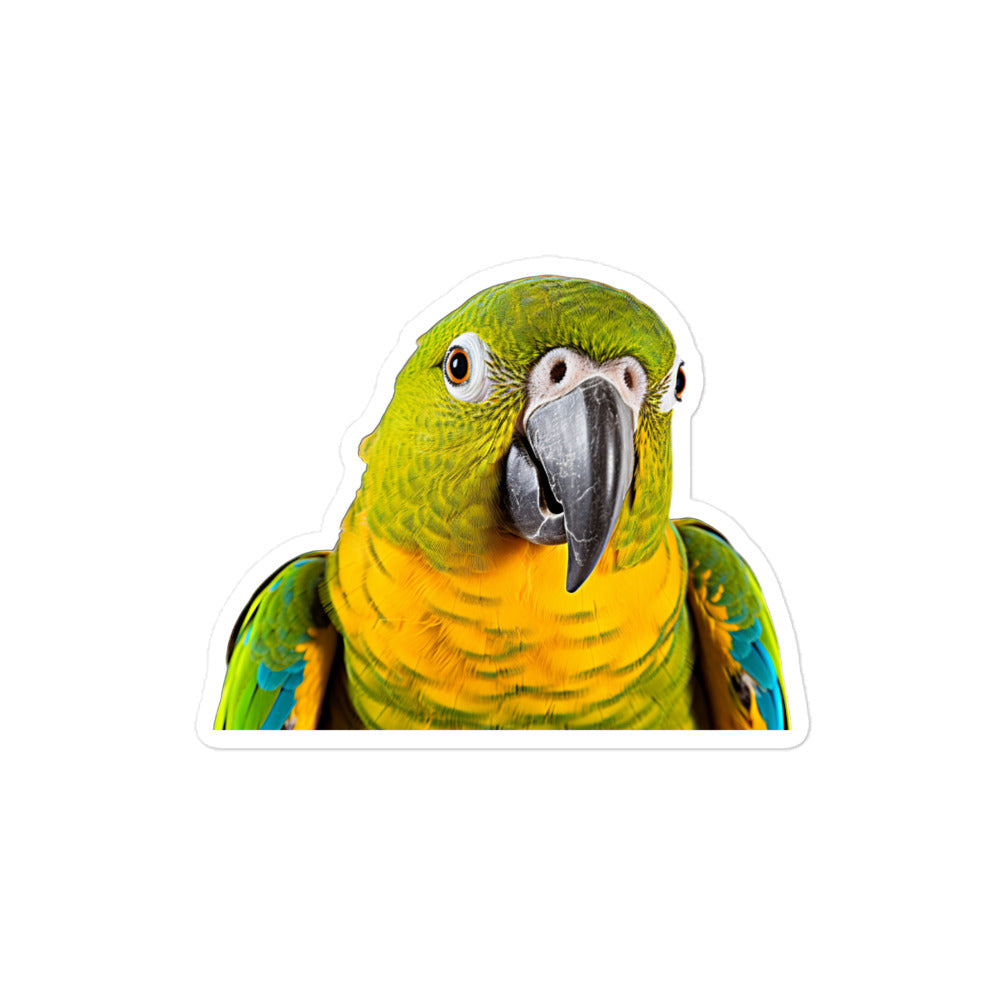 Blue Fronted Amazon Parrot Sticker - Stickerfy.ai