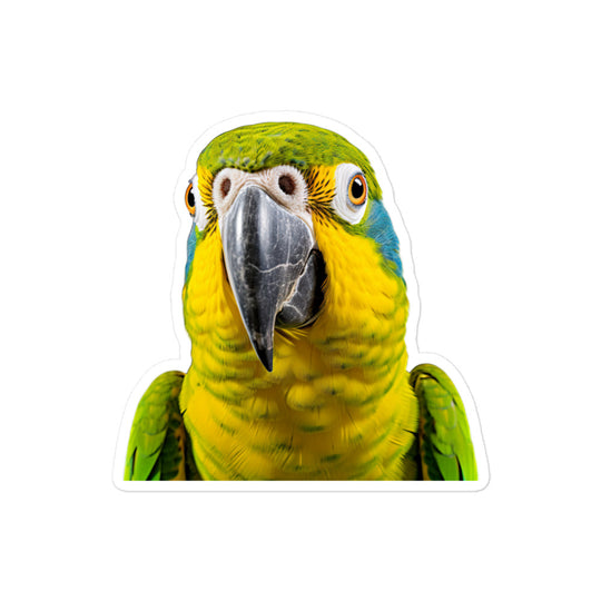 Blue Fronted Amazon Parrot Sticker - Stickerfy.ai