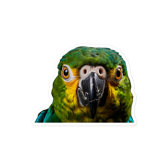 Blue Fronted Amazon Parrot Sticker - Stickerfy.ai