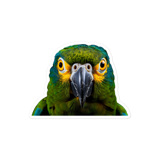 Blue Fronted Amazon Parrot Sticker - Stickerfy.ai