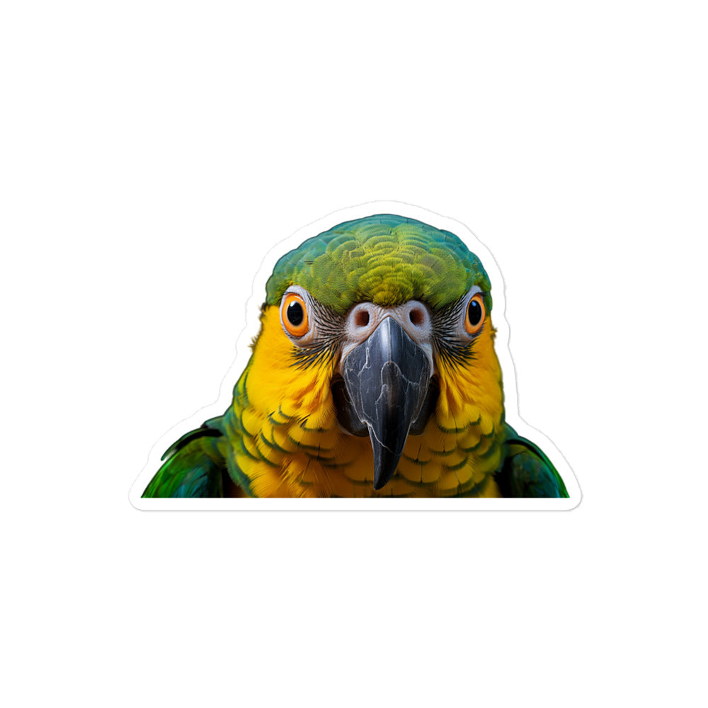 Blue Fronted Amazon Parrot Sticker - Stickerfy.ai