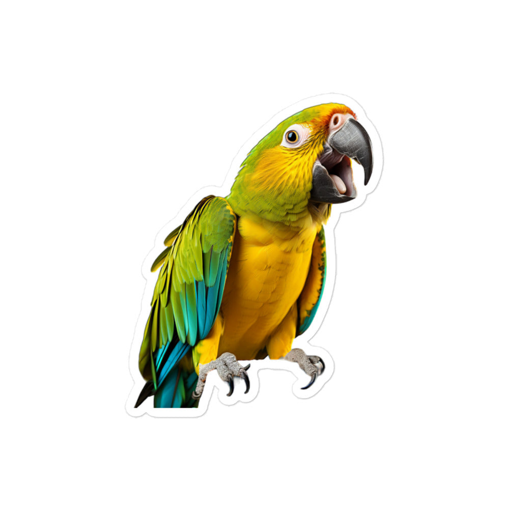 Blue Fronted Amazon Parrot Sticker - Stickerfy.ai