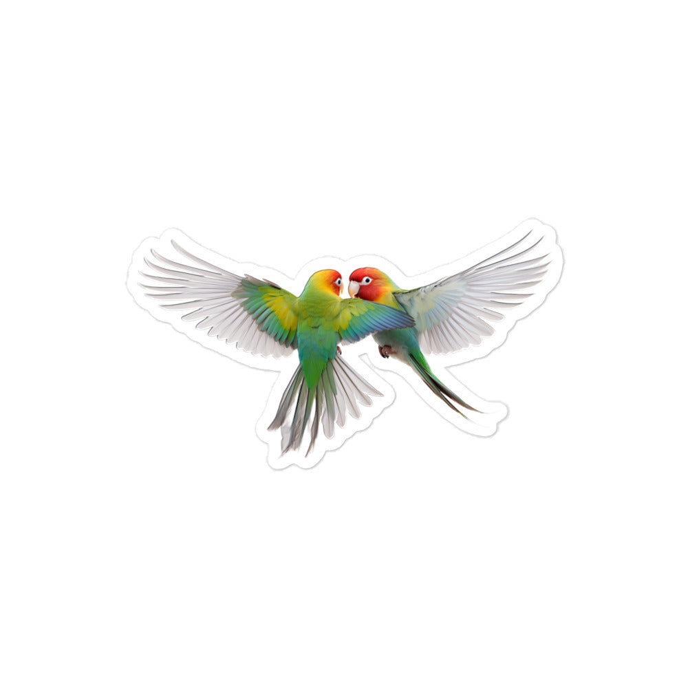 Fischer's Lovebird Sticker - Stickerfy.ai