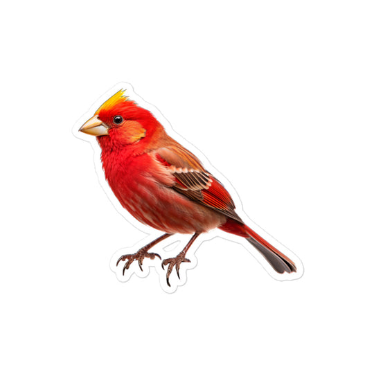 Red Factor Canary Sticker - Stickerfy.ai