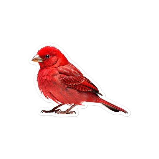 Red Factor Canary Sticker - Stickerfy.ai