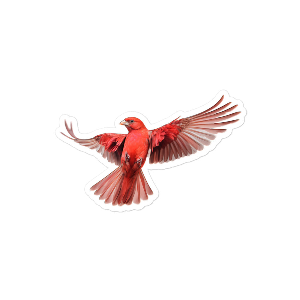 Red Factor Canary Sticker - Stickerfy.ai