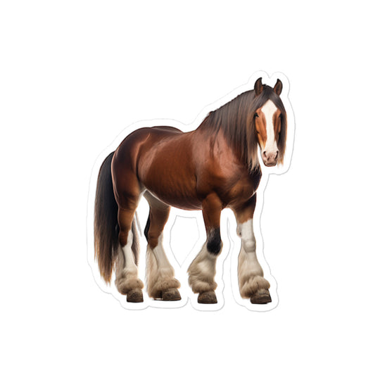 Clydesdale Horse Sticker - Stickerfy.ai