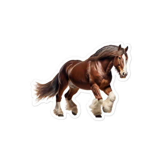 Clydesdale Horse Sticker - Stickerfy.ai