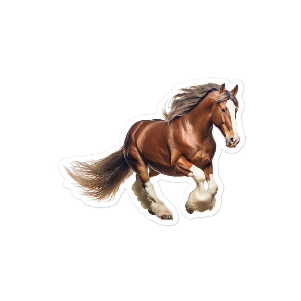 Clydesdale Horse Sticker - Stickerfy.ai