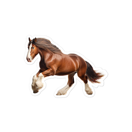 Clydesdale Horse Sticker - Stickerfy.ai