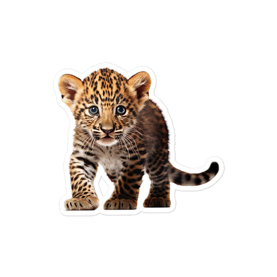 Amur Leopard Sticker - Stickerfy.ai