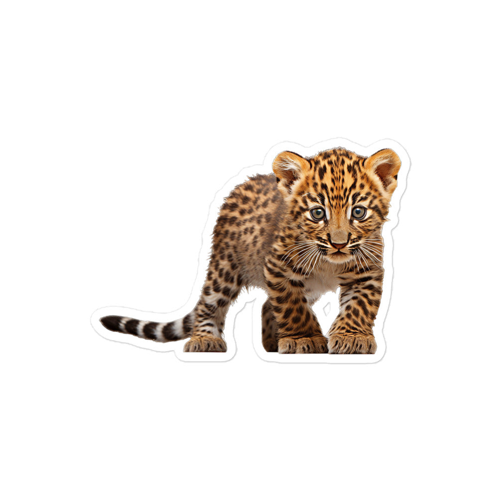 Amur Leopard Sticker - Stickerfy.ai