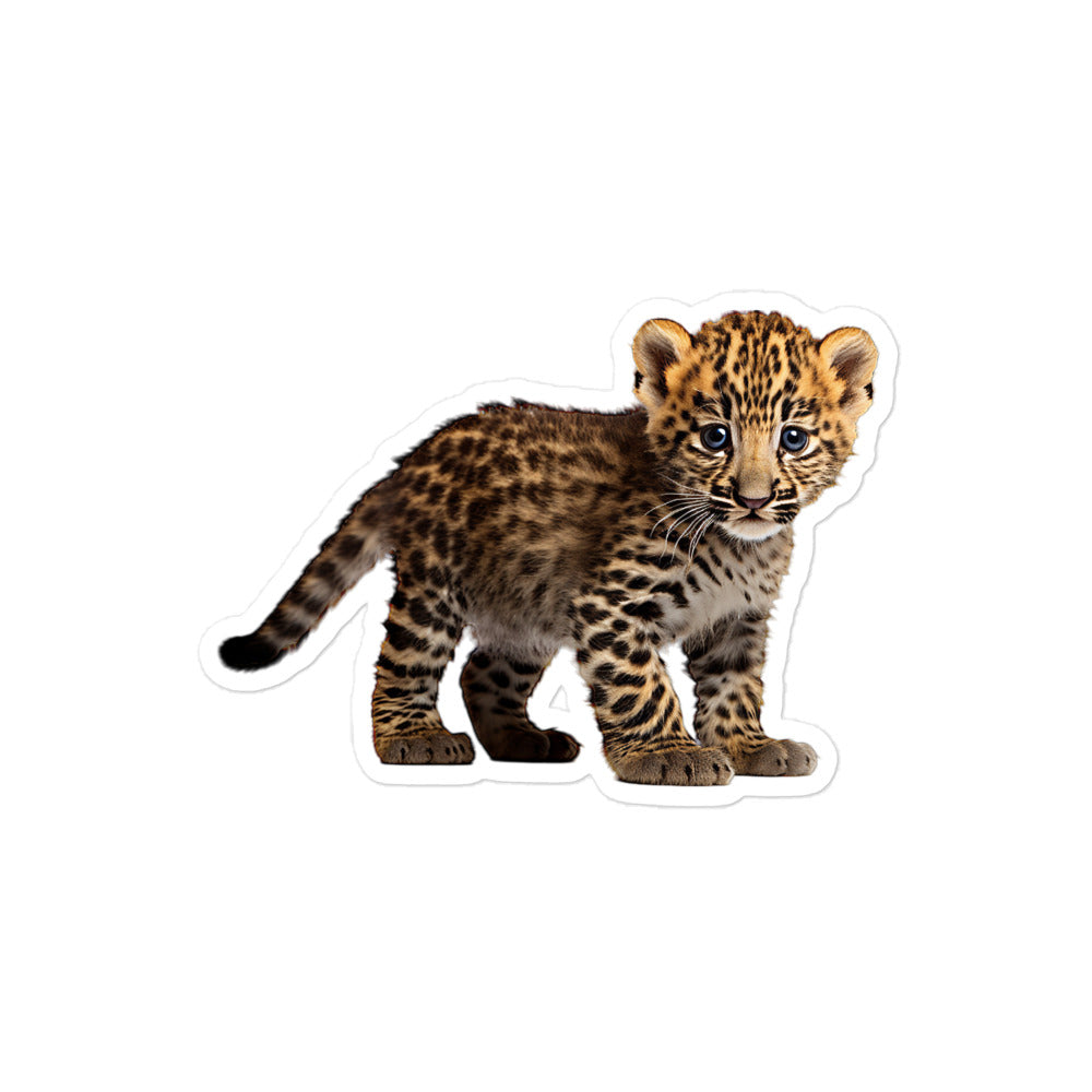 Amur Leopard Sticker - Stickerfy.ai