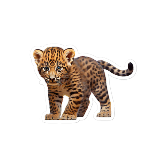 Amur Leopard Sticker - Stickerfy.ai