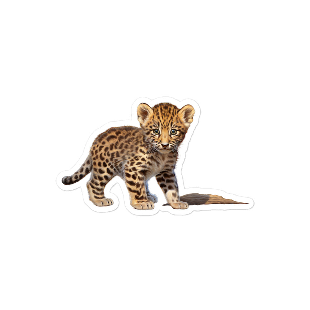 Amur Leopard Sticker - Stickerfy.ai