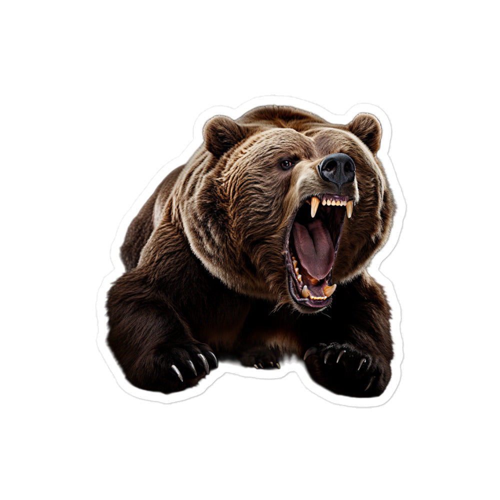 Grizzly Bear Sticker - Stickerfy.ai