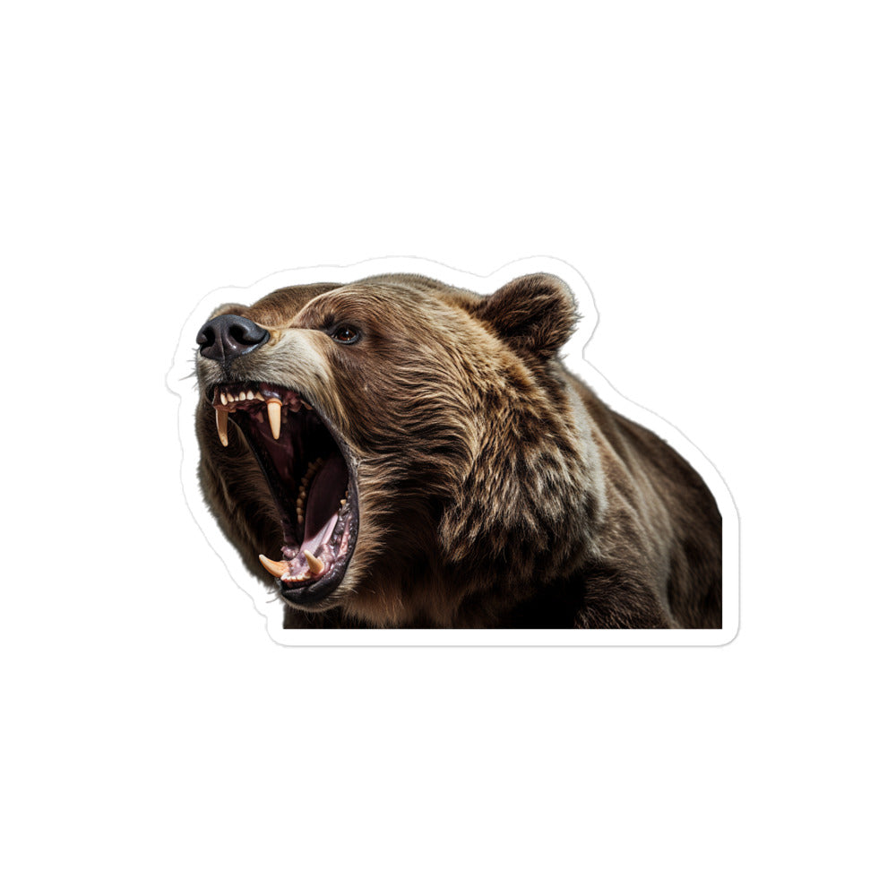 Grizzly Bear Sticker - Stickerfy.ai