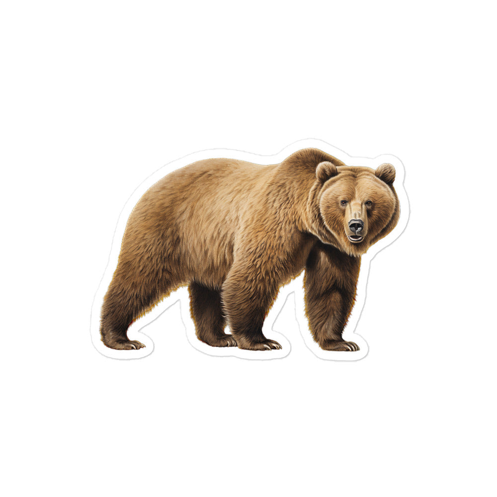 Grizzly Bear Sticker - Stickerfy.ai