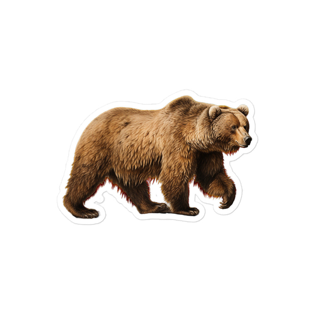 Grizzly Bear Sticker - Stickerfy.ai