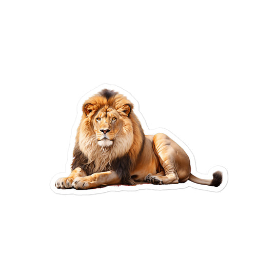 African Lion Sticker - Stickerfy.ai