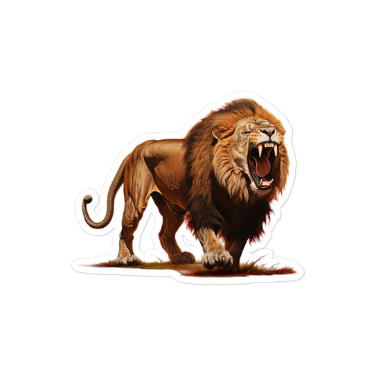 African Lion Sticker - Stickerfy.ai