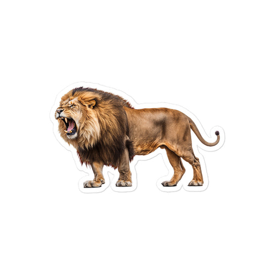 African Lion Sticker - Stickerfy.ai