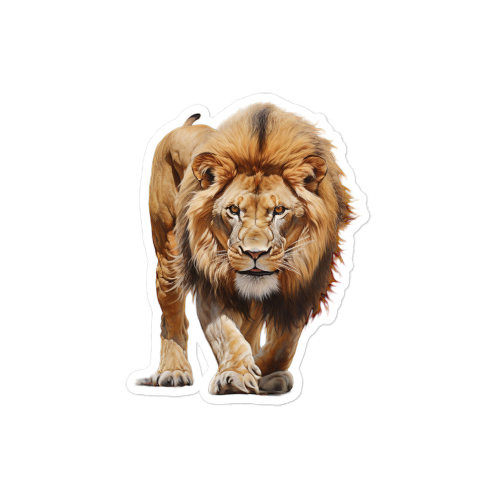 African Lion Sticker - Stickerfy.ai