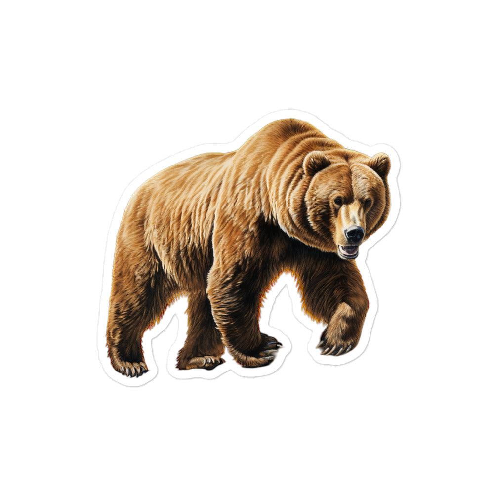 Kodiak Bear Sticker - Stickerfy.ai