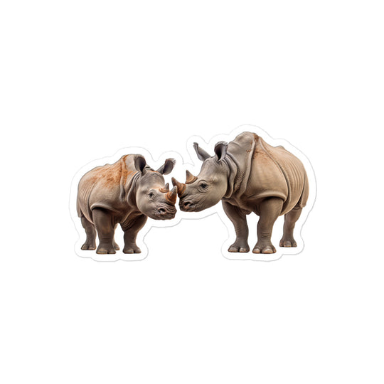 Indian Rhinoceros Sticker - Stickerfy.ai