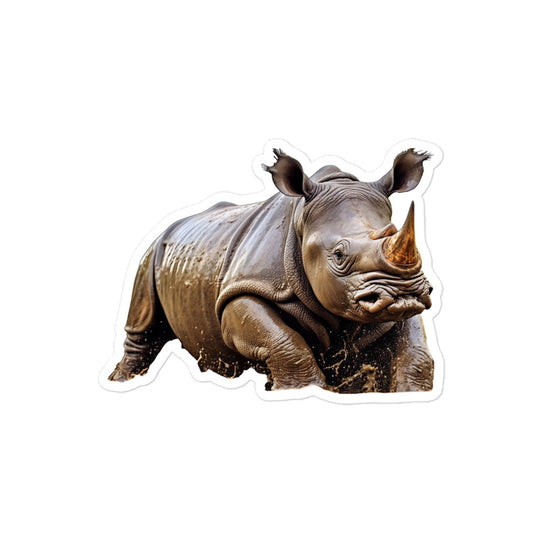 Indian Rhinoceros Sticker - Stickerfy.ai